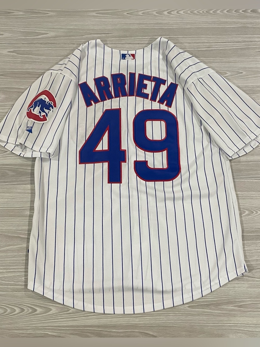 Majestic Chicago Cubs Jake Arrietta #49 Baseball Jersey Men’s Size 40 Medium